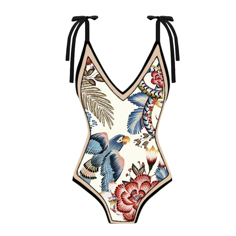 Wholesale One piece Chiffon Polyester Swimwear